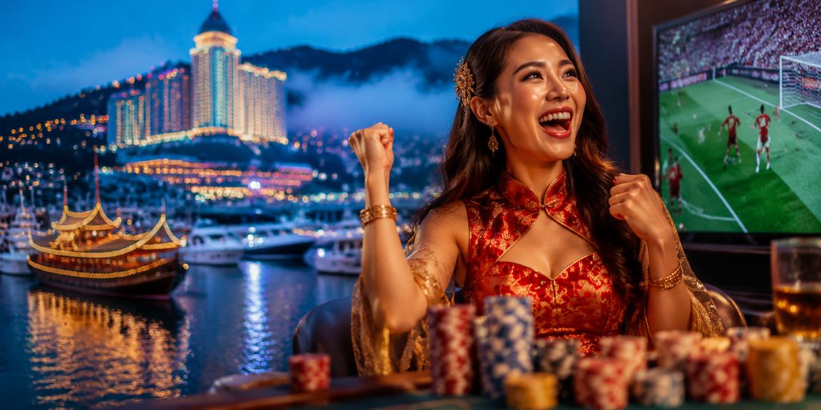 Pertaruhan sukan gaya Malaysia di Genting Highlands dengan suasana malam