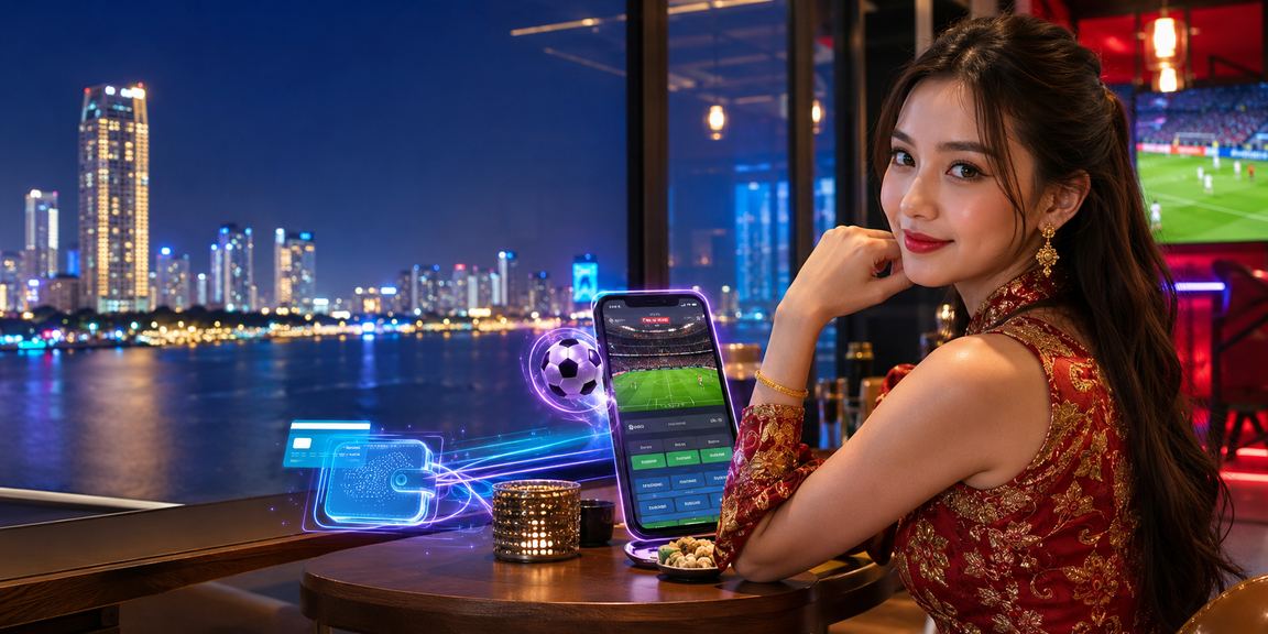 Pengguna Malaysia bermain pertaruhan sukan melalui aplikasi mrlucky888 di Pulau Pinang